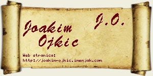 Joakim Ojkić vizit kartica